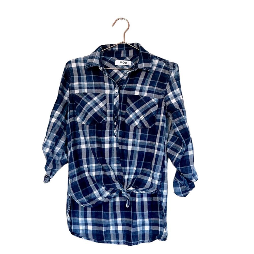 MOD Plaid Button-Up Shirt - Size Small - Great Condition!